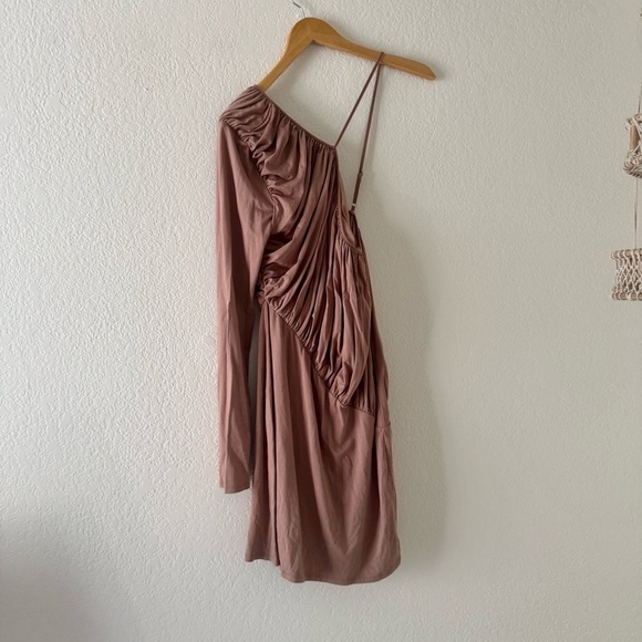 NBD Jolene Mini Cocktail Dress in Mauve - Nude Brown - Picture 3 of 5